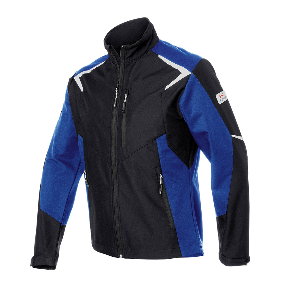 Kübler Softshelljacke BODYFORCE 1425 schwarz7kornblau | Softshelljacken |  Wetter und Kälteschutzkleidung | Berufskleidung