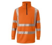 Kübler Warnschutz Zip-Sweat-Shirt 5046 REFLECTIQ warnorange